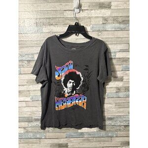 Women’s Jimi Hendrix T-shirt Gray Size Small